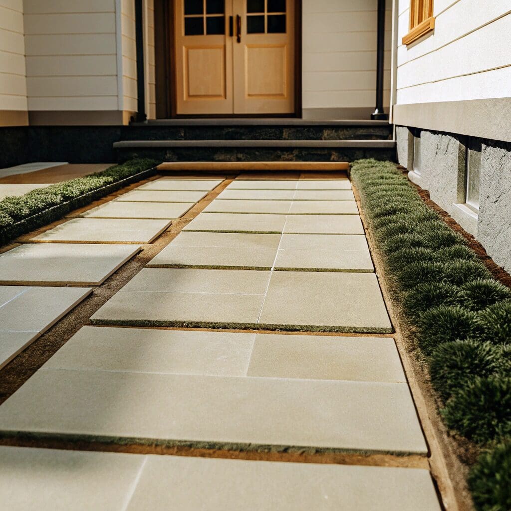 Stödmur och trädgårdsanläggning